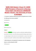 NURS 5366 Module 4 Exam V1&ndash;V3 &vert; NURS 5366 Principles of Research in Nursing &vert; The University of Texas at Arlington &vert; Actual Q&A with Rationale &lpar;NURS5366 Module 4 Exam&rpar;