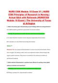 NURS 5366 Module 10 Exam V1&ndash;V3 &vert; NURS 5366 Principles of Research in Nursing &vert; The University of Texas at Arlington &vert; Actual Q&A with Rationale &lpar;NURS5366 Module 10 Exam&rpar;