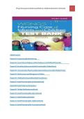 Updated Latest Wong's Nursing Test Bank Pediatric Nursing Comprehensive Chapter by Chapter Exam Questions with Verified Answers for Nursing Students Faculty Teaching Resources NCLEX Preparation and Clinical Success