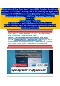 NR601 Week 8 Final Exam  Complete Actual Exam Questions 1- 100 NR 601 Primary Care of the Maturing and Aged Family Practicum NR 601 Midterm and Finals Examplify Online Proctored Exam Questions and Answers &vert; 100&percnt; Pass Guaranteed &vert; Graded A&plus; &vert; 