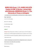 NURS 5434 Exam 1 V1&ndash;V3 &vert; NURS 5434 HTN Family III &lpar;FNP 3&rpar; Review &vert; The University of Texas at Arlington &vert; Actual Q&A with Rationale &lpar;NURS5434 Exam 1&rpar;