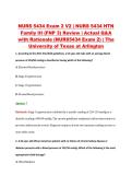 NURS 5434 Exam 2 V1&ndash;V3 &vert; NURS 5434 HTN Family III &lpar;FNP 3&rpar; Review &vert; The University of Texas at Arlington &vert; Actual Q&A with Rationale &lpar;NURS5434 Exam 2&rpar;
