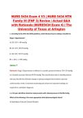 NURS 5434 Exam 4 V1&ndash;V3 &vert; NURS 5434 HTN Family III &lpar;FNP 3&rpar; Review &vert; The University of Texas at Arlington &vert; Actual Q&A with Rationale &lpar;NURS5434 Exam 4&rpar;