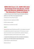 NURS 5463 Exam 3 V1&ndash;V3 &vert; NURS 5463 Adult Gerontology Acute Care Review &vert; The University of Texas at Arlington &vert; Actual Q&A with Rationale &lpar;NURS5463 Exam 3&rpar;