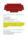 CALIFORNIA CNC MACHINIST &NewLine;CERTIFICATION EXAM WITH ACTUAL &NewLine;QUESTIONS AND VERIFIED ANSWERS&comma; &NewLine;PLUS EXPLAINED RATIONALES&sol;EXPERT &NewLine;VERIFIED FOR GUARANTEED 100&percnt; PASS &NewLine;2026&sol;LATEST UPDATE&sol;INSTANT &NewLine;DOWNLOAD PDF 