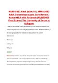 NURS 5463 Final Exam V1&ndash;V3 &vert; NURS 5463 Adult Gerontology Acute Care Review &vert; The University of Texas at Arlington &vert; Actual Q&A with Rationale &lpar;NURS5463 Final Exam&rpar;