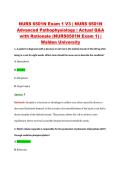 NURS 6501N Exam 1 V1&ndash;V3 &vert; NURS 6501N Advanced Pathophysiology &vert; Walden University &vert; Actual Q&A with Rationale &lpar;NURS6501N Exam 1&rpar;