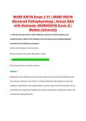 NURS 6501N Exam 2 V1&ndash;V3 &vert; NURS 6501N Advanced Pathophysiology &vert; Walden University &vert; Actual Q&A with Rationale &lpar;NURS6501N Exam 2&rpar;
