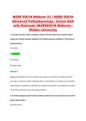 NURS 6501N Exam 3 V1&ndash;V3 &vert; NURS 6501N Advanced Pathophysiology &vert; Walden University &vert; Actual Q&A with Rationale &lpar;NURS6501N Exam 3&rpar;