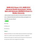 NURS 6512 Exam 4 V3 &vert; NURS 6512 &NewLine;Advanced Health Assessment &vert; Actual &NewLine;Q&A with Rationale &lpar;NURS6512 Exam 4&rpar; &vert; &NewLine;Walden University 