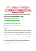 NURS 6512 Exam 1 V3 &vert; NURS 6512 &NewLine;Advanced Health Assessment &vert; Actual &NewLine;Q&A with Rationale &lpar;NURS6512 Exam 1&rpar; &vert; &NewLine;Walden University 