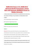 NURS 6512 Exam 2 V3 &vert; NURS 6512 &NewLine;Advanced Health Assessment &vert; Actual &NewLine;Q&A with Rationale &lpar;NURS6512 Exam 2&rpar; &vert; &NewLine;Walden University