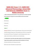 NURS 6521 Exam 1 V1 &vert; NURS 6521 &NewLine;Advanced Pharmacology &vert; Actual Q&A &NewLine;with Rationale &lpar;NURS6521 Exam 1&rpar; &vert; &NewLine;Walden University 