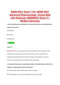 NURS 6521 Exam 1 V2 &vert; NURS 6521 &NewLine;Advanced Pharmacology &vert; Actual Q&A &NewLine;with Rationale &lpar;NURS6521 Exam 1&rpar; &vert; &NewLine;Walden University 
