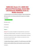 NURS 6521 Exam 2 V1 &vert; NURS 6521 &NewLine;Advanced Pharmacology &vert; Actual Q&A &NewLine;with Rationale &lpar;NURS6521 Exam 2&rpar; &vert; &NewLine;Walden University 