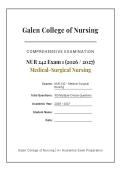NUR 242 EXAM 1 ACTUAL 2026&sol;2027 &vert; Med-Surg Nursing Concepts Galen &vert; Verified Q&A &vert; Pass Guaranteed &ndash; A&plus; Graded&NewLine;&NewLine;