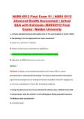 NURS 6521 Final Exam V1 &vert; NURS 6521 &NewLine;Advanced Pharmacology &vert; Actual Q&A &NewLine;with Rationale &lpar;NURS6521 Final Exam&rpar; &vert; &NewLine;Walden University