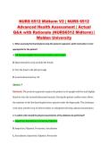 NURS 6512 Midterm V2 &vert; NURS 6512  Advanced Health Assessment &vert; Actual  Q&A with Rationale &lpar;NURS6512 Midterm&rpar; &vert;  Walden University 