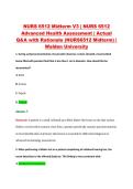 NURS 6512 Midterm V3 &vert; NURS 6512 &NewLine;Advanced Health Assessment &vert; Actual &NewLine;Q&A with Rationale &lpar;NURS6512 Midterm&rpar; &vert; &NewLine;Walden University