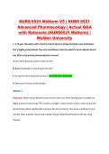 NURS 6521 Exam 3 V1&ndash;V3 &vert; NURS 6521 Advanced Pharmacology &vert; Walden University &vert; Actual Q&A with Rationale &lpar;NURS6521 Exam 3&rpar;