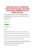 NURS 6521 Exam 2 V1&ndash;V3 &vert; NURS 6521 Advanced Pharmacology &vert; Walden University &vert; Actual Q&A with Rationale &lpar;NURS6521 Exam 2&rpar;