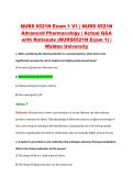 NURS 6521N Exam 1 V1 &vert; NURS 6521N &NewLine;Advanced Pharmacology &vert; Actual Q&A &NewLine;with Rationale &lpar;NURS6521N Exam 1&rpar; &vert; &NewLine;Walden University