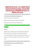 NURS 6521N Exam 1 V3 &vert; NURS 6521N &NewLine;Advanced Pharmacology &vert; Actual Q&A &NewLine;with Rationale &lpar;NURS6521N Exam 1&rpar; &vert; &NewLine;Walden University