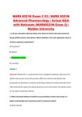NURS 6521N Exam 2 V3 &vert; NURS 6521N &NewLine;Advanced Pharmacology &vert; Actual Q&A &NewLine;with Rationale &lpar;NURS6521N Exam 2&rpar; &vert; &NewLine;Walden University 