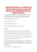 NURS 6521N Midterm V1 &vert; NURS 6521N &NewLine;Advanced Pharmacology &vert; Actual Q&A &NewLine;with Rationale &lpar;NURS6521N Midterm&rpar; &vert; &NewLine;Walden University