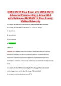 NURS 6521N Final Exam V2 &vert; NURS 6521N &NewLine;Advanced Pharmacology &vert; Actual Q&A &NewLine;with Rationale &lpar;NURS6521N Final Exam&rpar; &vert; &NewLine;Walden University 