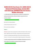 NURS 6521N Final Exam V3 &vert; NURS 6521N &NewLine;Advanced Pharmacology &vert; Actual Q&A &NewLine;with Rationale &lpar;NURS6521N Final Exam&rpar; &vert; &NewLine;Walden University 