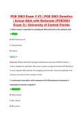 PCB 3063 Exam 3 V1&ndash;V3 &vert; PCB 3063 Genetics &vert; University of Central Florida &vert; Actual Q&A with Rationale &lpar;PCB3063 Exam 3&rpar;