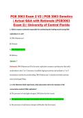 PCB 3063 Exam 2 V1&ndash;V3 &vert; PCB 3063 Genetics &vert; University of Central Florida &vert; Actual Q&A with Rationale &lpar;PCB3063 Exam 2&rpar;