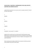 NUR 309 EXAM 1 QUESTIONS &vert; COMPREHENSIVE STUDY GUIDE&comma; PRACTICE QUESTIONS AND ANSWERS 2026&sol;2027