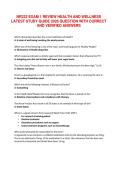 NR222 Exam 1 Review &ndash; Health and Wellness Comprehensive Study Guide Latest Edition &lpar;2026&rpar;