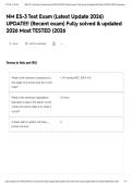 NM ES-3 Test Exam &lpar;Latest Update 2026&rpar; UPDATE&excl;&excl; &lpar;Recent exam&rpar; Fully solved & updated 2026 Most TESTED &lpar;2026&NewLine;&NewLine;