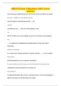 ARGUS Exam 1 Questions with Correct&NewLine;Answers