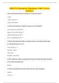 ARGUS Enterprise Questions with Correct&NewLine;Answers