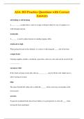 ASA 103 Practice Questions with Correct&NewLine;Answers
