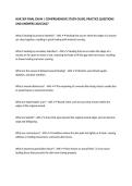 NUR 309 FINAL EXAM &vert; COMPREHENSIVE STUDY GUIDE&comma; PRACTICE QUESTIONS AND ANSWERS 2026&sol;2027