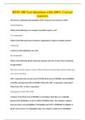 BFIN 300 Test Questions with 100&percnt; Correct&NewLine;Answers