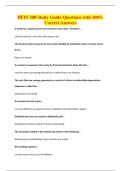 BFIN 300 Study Guide Questions with 100&percnt;&NewLine;Correct Answers