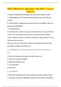 BFIN 300 Review Questions with 100&percnt; Correct&NewLine;Answers
