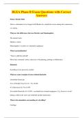 BLEA Phase B Exam Questions with Correct&NewLine;Answers