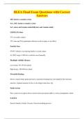 BLEA Final Exam Questions with Correct&NewLine;Answers