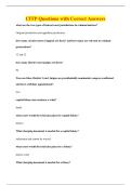 CITP Questions with Correct Answers