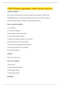 CITP Practice Questions with Correct Answers