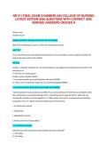 NR511 Final Exam Comprehensive Review Study Guide &ndash; Chamberlain College of Nursing Latest Edition &lpar;2026&rpar;