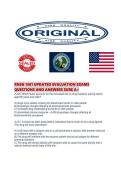RNSG 1301 UPDATED EVALUATION EXAMS QUESTIONS AND ANSWERS SURE 