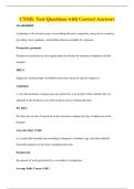 CNML Test Questions with Correct Answers